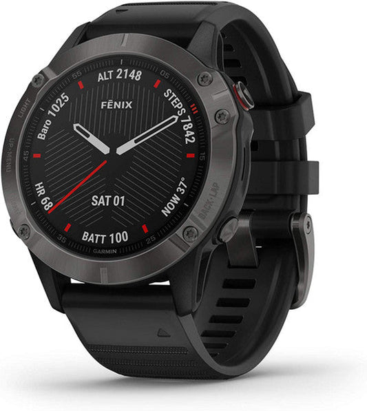Garmin 010-02158-10 Fenix 6 Sapphire Carbon Gray