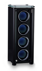 Juvo Luxury TA89762 A4 Quad Watch Winder Black Locking