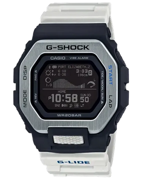 Casio G-Shock GBX100-7 G-LIDE Surf Watch White