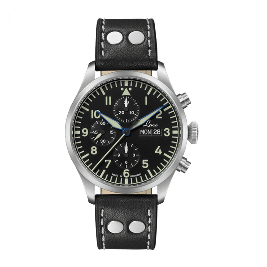 Laco 862148 Chronographs Kiel.2 Schwarz Special Edition Black