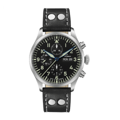 Laco 862148 Chronographs Kiel.2 Schwarz Special Edition Black