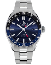 Alpina AL-247NB4E6B Alpiner Quartz GMT Navy Blue on Bracelet