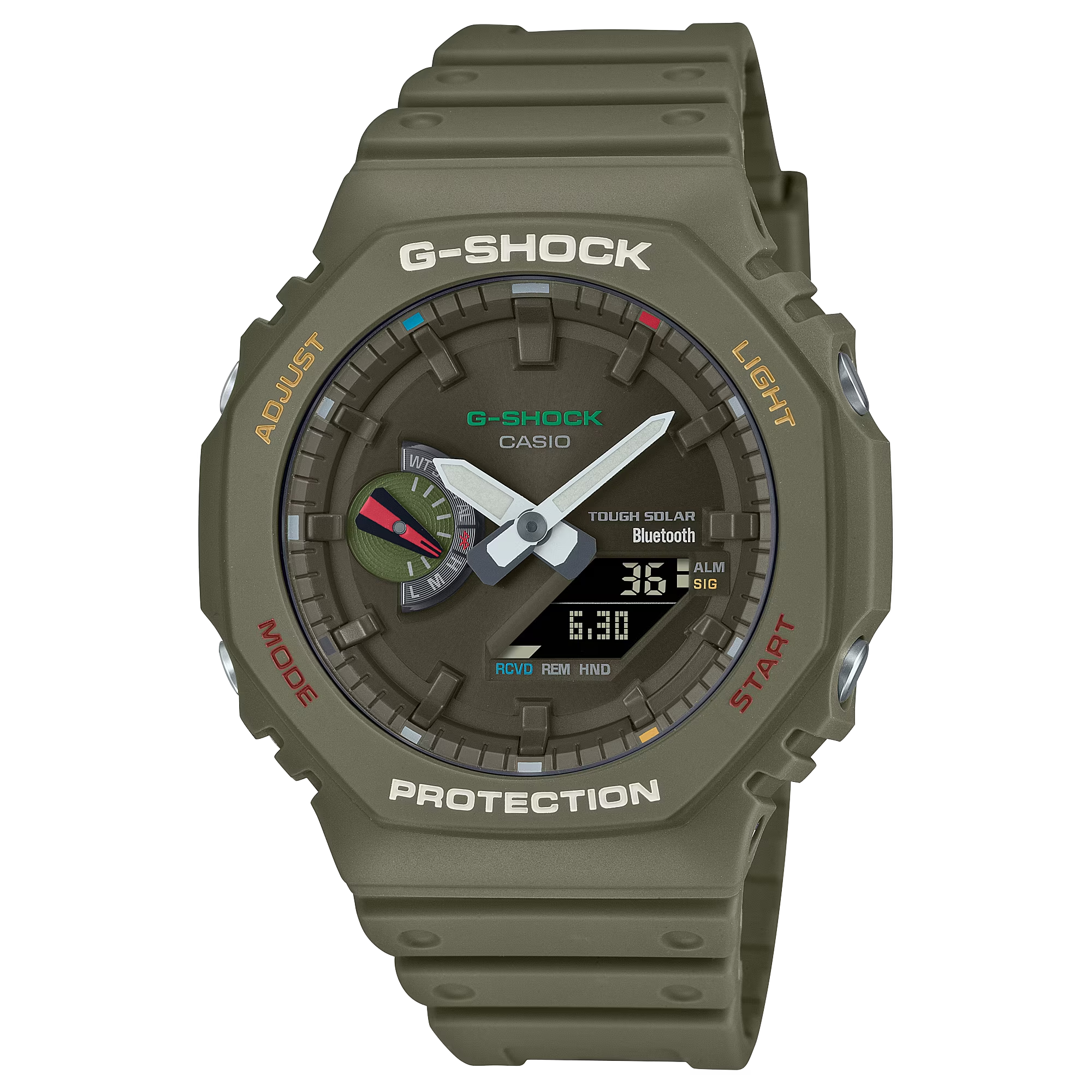 G-Shock GAB2100FC-3A Colorful Splash Green Octagon