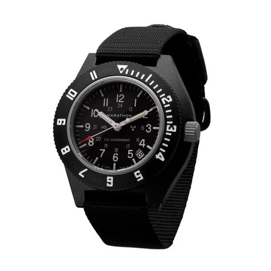 Marathon WW194013-S-BK-B Black Pilot's Navigator with Date US Government Markings 41mm