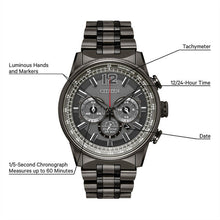 Citizen CA4377-53H Nighthawk Eco-Drive Solar Chronograph Black // Pre-Owned