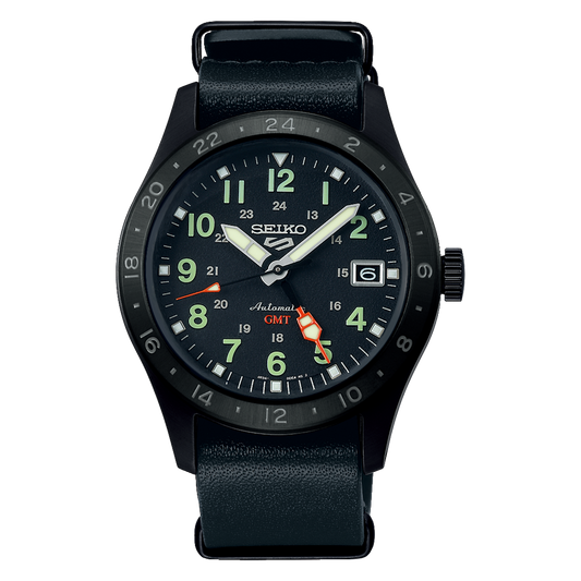 Seiko 5 Sports SSK025 Field GMT Black Case Automatic