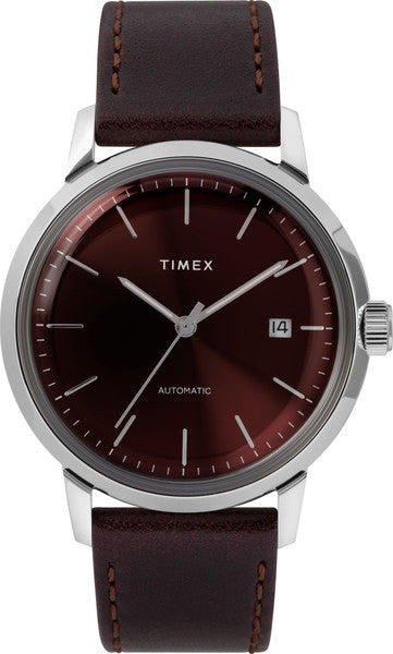 Timex TW2T23200ZV Marlin Burgundy Automatic // Pre-Owned