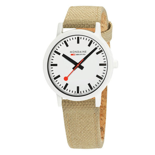 Mondaine MS1.41110.LS Sustainable Materials Large White Case