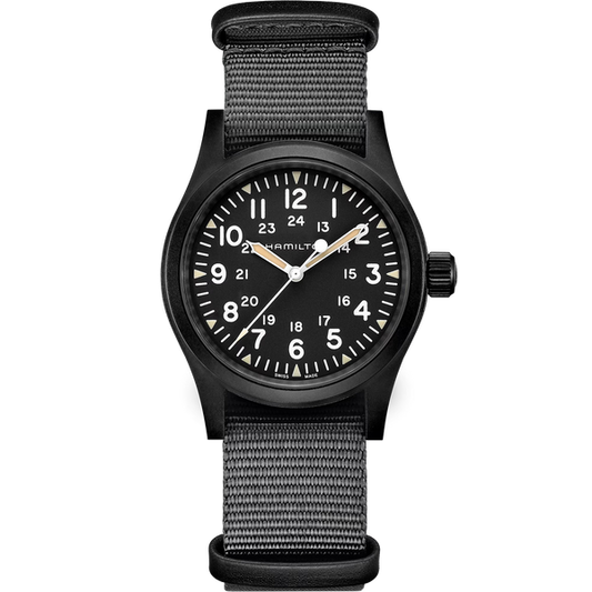 Hamilton H69409930 Khaki Field Mechanical 38mm PVD Black