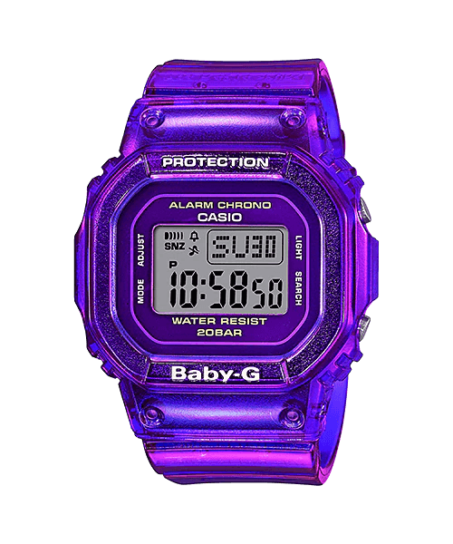 Casio G-Shock BGD560S-6 Baby-G Semi-Transparent Purple Watch