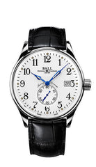 Ball NM3888D-LL1CJ-WH Trainmaster Standard Time Chronometer Leather