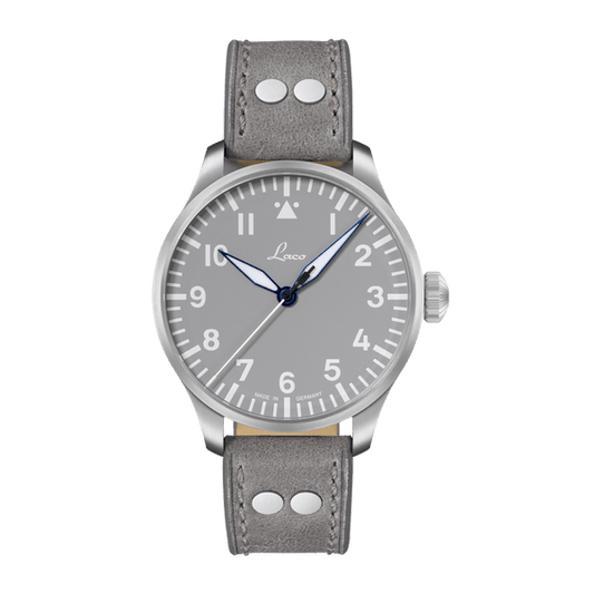 Laco 862158 Pilot Watch Basic Augsburg Grau 42 Automatic