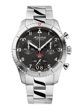 Alpina AL-372BW4S26B Startimer Pilot Quartz Chronograph Big Date Black