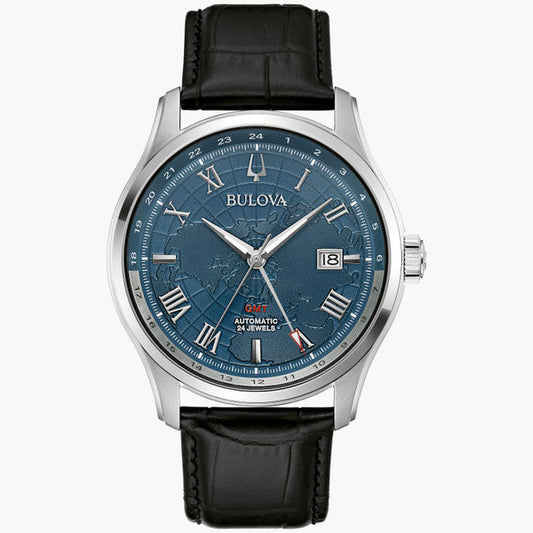 Bulova 96B385 Wilton GMT Automatic Blue Dial