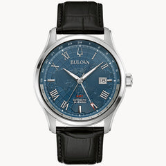 Bulova 96B385 Wilton GMT Automatic Blue Dial