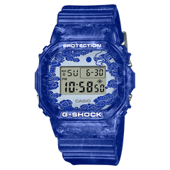 G-Shock DW5600BWP-2 Blue White China Porcelain Square