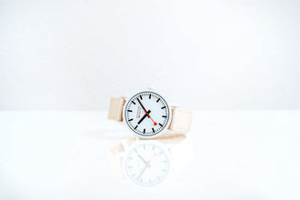 Mondaine MS1.41111.LT Sustainable Materials Large White Case Watch