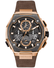 Bulova 98B355 Precisionist X Special Edition Damascus Chronograph Brown