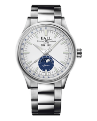 Ball NM3016C-S1J-WH Engineer II Moon Calendar Radial White