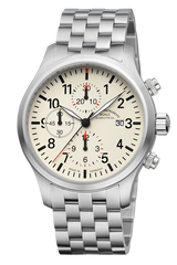 Muhle Glashutte M1-37-77-MB Terrasport I Chronograph Cream Dial