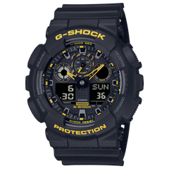 G-Shock GA100CY-1A Analog-Digital Rugged Black Yellow