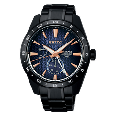 Seiko Presage SPB361 Sharp Edged GMT Limited Edition Black Rose Gold
