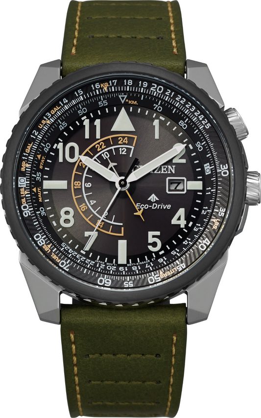 Citizen BJ7138-04E Eco-Drive Promaster Nighthawk Green Strap