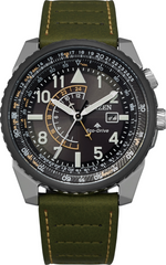 Citizen BJ7138-04E Eco-Drive Promaster Nighthawk Green Strap