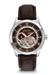 Bulova Men's Automatic Collection 96A120 + Free Travel Clock & Picture Frame Clock