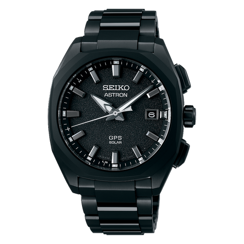 Seiko Astron SSJ009 3X22 Titanium GPS Solar Black DLC Ceramic