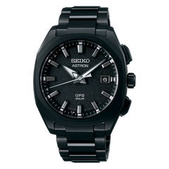Seiko Astron SSJ009 3X22 Titanium GPS Solar Black DLC Ceramic Bezel