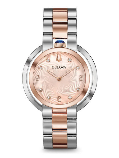 Bulova Rubaiyat Women's Watch 96P174 + Free Travel Clock