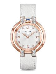 Bulova Rubaiyat Women's Watch 98R243 + Free Travel Clock & Picture Frame Clock