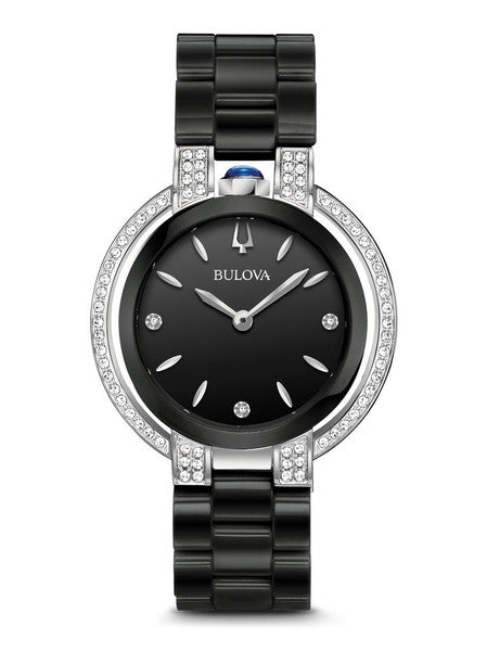 Bulova Rubaiyat Women's Watch 98R266 + Free Travel Clock & Picture Frame Clock