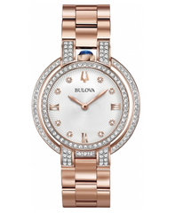 Bulova Rubaiyat Women's Watch Limited Edition 98R250 + Free Travel Clock