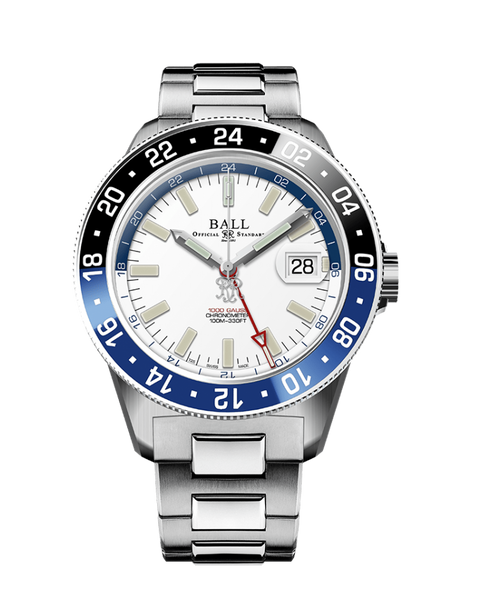 Ball DG3006C-S3CJ-WH Engineer III Jet Set GMT White Dial