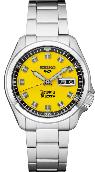 Seiko 5 Sports SRPJ69 Rowing Blazers Limited Edition Yellow Dial