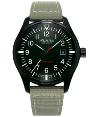Alpina AL-240B4FBS6 Startimer Pilot Quartz Black Dial