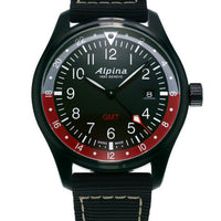 Alpina AL-247BR4FBS6 Startimer Pilot Quartz GMT Black Dial