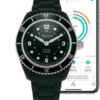 Alpina AL-281BS3V6 Ladies Horological Smartwatch Black Dial