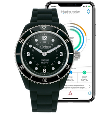 Alpina AL-281BS3V6 Ladies Horological Smartwatch Black Dial
