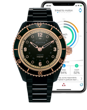 Alpina AL-281BY3V4B Comtesse Ladies Horological Smartwatch Black Dial Metal Bracelet