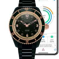Alpina AL-281BY3V4B Comtesse Ladies Horological Smartwatch Black Dial Metal Bracelet