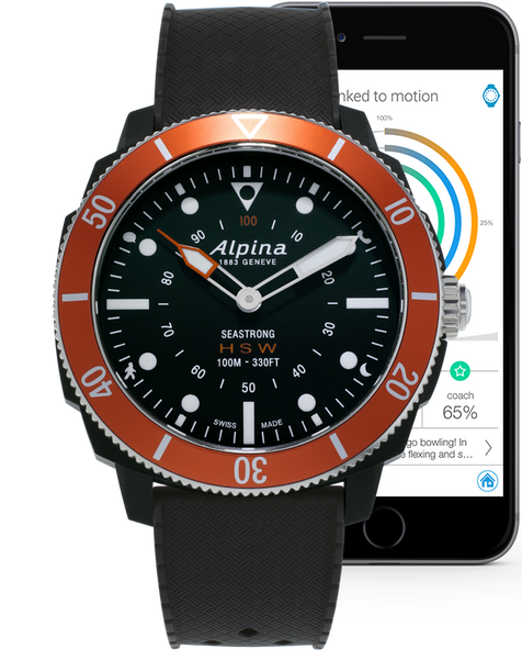 Alpina SEASTRONG HOROLOGICAL SMARTWATCH AL-282LBO4V6