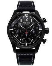 Alpina AL-371BB4FBS6 Startimer Pilot Chronograph Quartz Black Dial