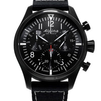 Alpina AL-371BB4FBS6 Startimer Pilot Chronograph Quartz Black Dial