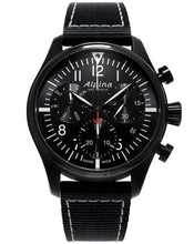 Alpina AL-371BB4FBS6 Startimer Pilot Chronograph Quartz Black Dial