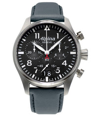 Alpina AL-372B4S6 Startimer Pilot Big Date Chronograph Black Dial