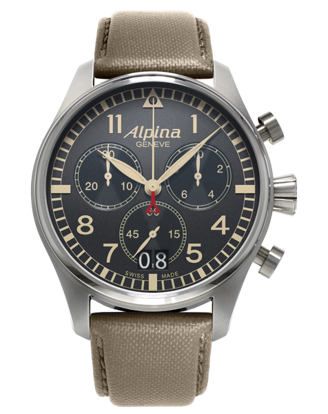 Alpina STARTIMER PILOT BIG DATE CAMOUFLAGE GREY AL-372BGR4S6