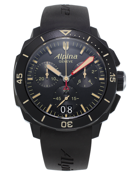 Alpina SEASTRONG DIVER 300 BIG DATE CHRONOGRAPH AL-372LBBG4FBV6